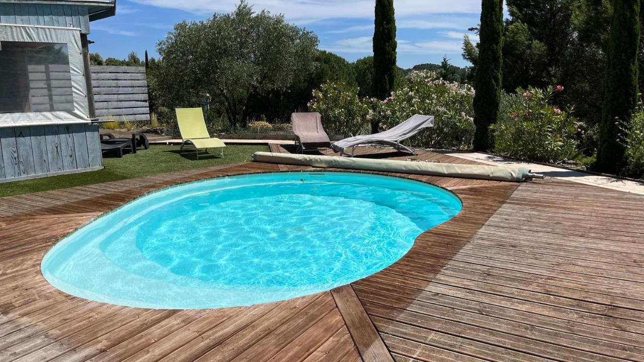Chambre Tropicale Au Domaine De L'Aven Villeneuve-Minervois Bagian luar foto